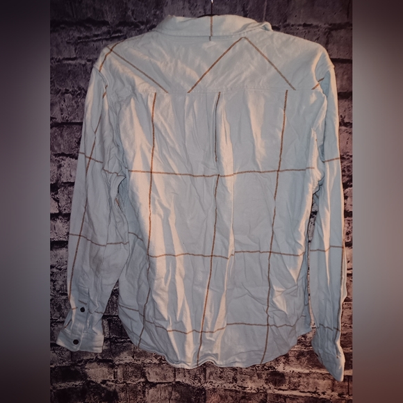 Katin Blue Plaid Shacket Flannel sz Large - Picture 2 of 2